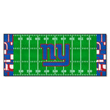 New York Giants Football Field Runner Mat - 30in. x 72in. XFIT Design