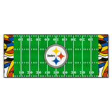 Pittsburgh Steelers Football Field Runner Mat - 30in. x 72in. XFIT Design
