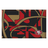 San Francisco 49ers Rubber Scraper Door Mat XFIT Design