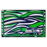 Seattle Seahawks 4ft. x 6ft. Plush Area Rug XFIT Design