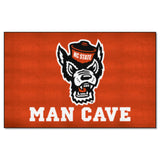 NC State Wolfpack Man Cave Ulti-Mat Rug - 5ft. x 8ft., Wolf Logo