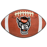 NC State Wolfpack Football Rug - 20.5in. x 32.5in., Wolf Logo