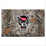 NC State Wolfpack Rubber Scraper Door Mat Camo, Wolfie Logo