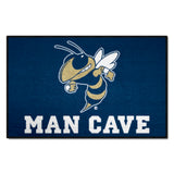 Georgia Tech Yellow Jackets Man Cave Starter Mat Accent Rug - 19in. x 30in., Buzz