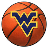 West Virginia Mountaineers Basketball Rug - 27in. Diameter