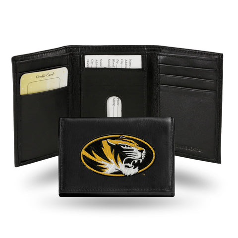 Missouri Tigers Wallet Trifold Leather Embroidered - Special Order