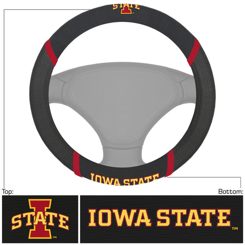 Iowa State Cyclones Steering Wheel Cover Mesh/Stitched