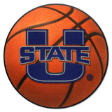 Utah State Aggies Basketball Rug - 27in. Diameter