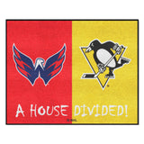 NHL House Divided - Capitals / Penguins Rug 34 in. x 42.5 in.