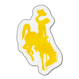 Wyoming Cowboys Mascot Rug Yellow Cowboy Logo