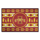 Iowa State Cyclones Holiday Sweater Starter Mat Accent Rug - 19in. x 30in.