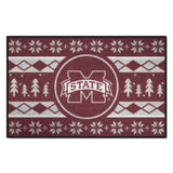 Mississippi State Bulldogs Holiday Sweater Starter Mat Accent Rug - 19in. x 30in.