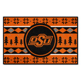 Oklahoma State Cowboys Holiday Sweater Starter Mat Accent Rug - 19in. x 30in.