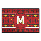 Maryland Terrapins Holiday Sweater Starter Mat Accent Rug - 19in. x 30in.
