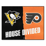 NHL House Divided - Penguins / Flyers Rug 34 in. x 42.5 in.