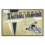 Georgia Tech Yellow Jackets Dynasty Starter Mat Accent Rug - 19in. x 30in.
