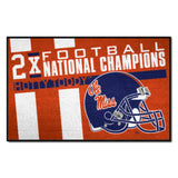 Ole Miss Rebels Dynasty Starter Mat Accent Rug - 19in. x 30in.
