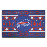 Buffalo Bills Holiday Sweater Starter Mat Accent Rug - 19in. x 30in.