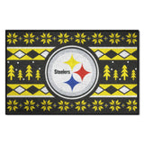 Pittsburgh Steelers Holiday Sweater Starter Mat Accent Rug - 19in. x 30in.
