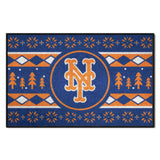New York Mets Holiday Sweater Starter Mat Accent Rug - 19in. x 30in.