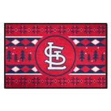 St. Louis Cardinals Holiday Sweater Starter Mat Accent Rug - 19in. x 30in.