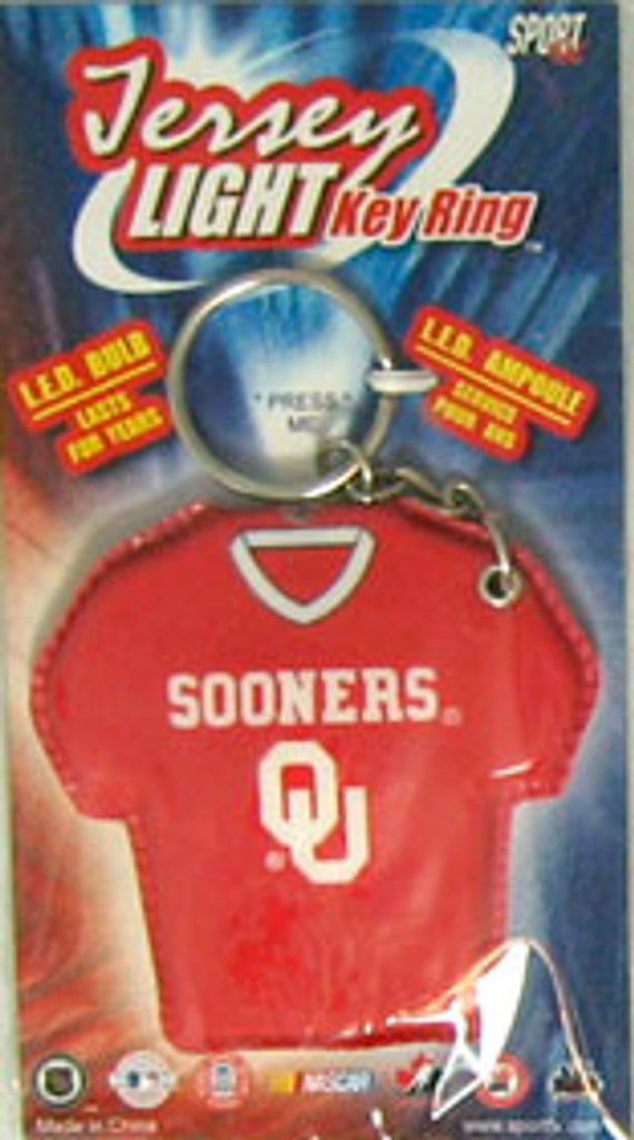 Oklahoma Sooners Keychain Jersey Keylight CO