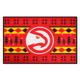 Atlanta Hawks Holiday Sweater Starter Mat Accent Rug - 19in. x 30in.