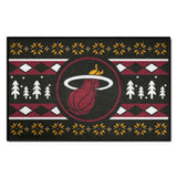 Miami Heat Holiday Sweater Starter Mat Accent Rug - 19in. x 30in.