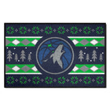 Minnesota Timberwolves Holiday Sweater Starter Mat Accent Rug - 19in. x 30in.