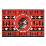 Portland Trail Blazers Holiday Sweater Starter Mat Accent Rug - 19in. x 30in.