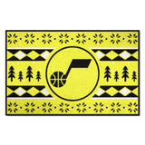 Utah Jazz Holiday Sweater Starter Mat Accent Rug - 19in. x 30in.