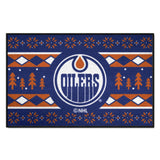 NHL - Edmonton Oilers Holiday Sweater Starter Mat Accent Rug - 19in. x 30in.