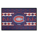 Montreal Canadiens Holiday Sweater Starter Mat Accent Rug - 19in. x 30in.