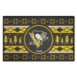 Pittsburgh Penguins Holiday Sweater Starter Mat Accent Rug - 19in. x 30in.