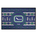 Vancouver Canucks Holiday Sweater Starter Mat Accent Rug - 19in. x 30in.