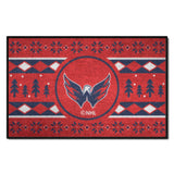 Washington Capitals Holiday Sweater Starter Mat Accent Rug - 19in. x 30in.