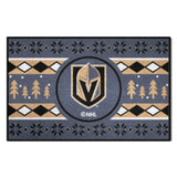 Vegas Golden Knights Holiday Sweater Starter Mat Accent Rug - 19in. x 30in.