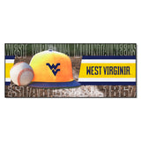 West Virginia Mountaineers Baseball Runner Rug - 30in. x 72in.