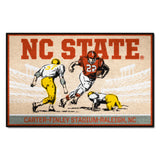 NC State Wolfpack Starter Mat Accent Rug - 19in. x 30in. Ticket Stub Starter Mat