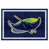 Tampa Bay Rays 5ft. x 8 ft. Plush Area Rug