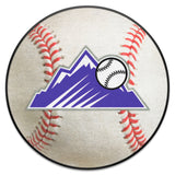 Colorado Rockies Baseball Rug - 27in. Diameter