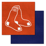 Boston Red Sox "Socks" Logo Team Carpet Tiles - 45 Sq Ft.