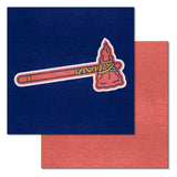 Atlanta Braves "Braves" Logo Team Carpet Tiles - 45 Sq Ft.
