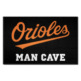 Baltimore Orioles Man Cave Starter Mat Accent Rug - 19in. x 30in. "Orioles" Logo