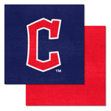 Cleveland Guardians "C" Hat Logo Team Carpet Tiles - 45 Sq Ft.