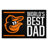 Baltimore Orioles Starter Mat Accent Rug - 19in. x 30in. World's Best Dad Starter Mat