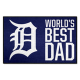Detroit Tigers Starter Mat Accent Rug - 19in. x 30in. World's Best Dad Starter Mat