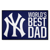 New York Yankees Starter Mat Accent Rug - 19in. x 30in. World's Best Dad Starter Mat