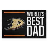 Anaheim Ducks Starter Mat Accent Rug - 19in. x 30in. World's Best Dad Starter Mat