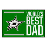 Dallas Stars Starter Mat Accent Rug - 19in. x 30in. World's Best Dad Starter Mat